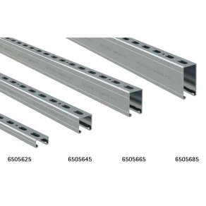   BIS RapidStrut profilsín 41x21x3000mm/1.5 perforált, nútszélesség 22mm 6505324 Walraven