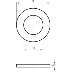  BIS Lapos alátét 25mm WM0-36 M8 (8.4/25mm), tűzálló 6533308 Walraven