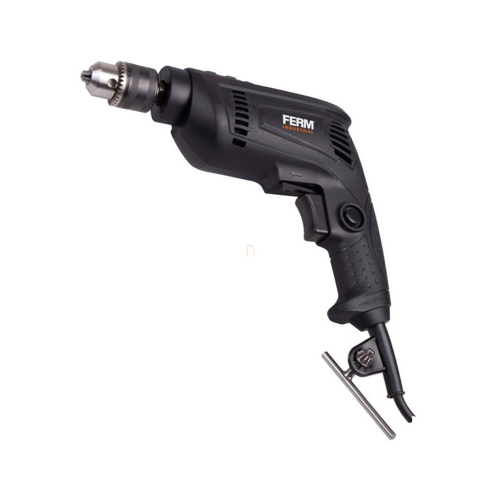 FERM Industrial ipari fúrógép 450W, 10mm fúrási kapacitás fémben, 3 méteres gumikábellel PDM1048P – Készlet erejéig!!!
