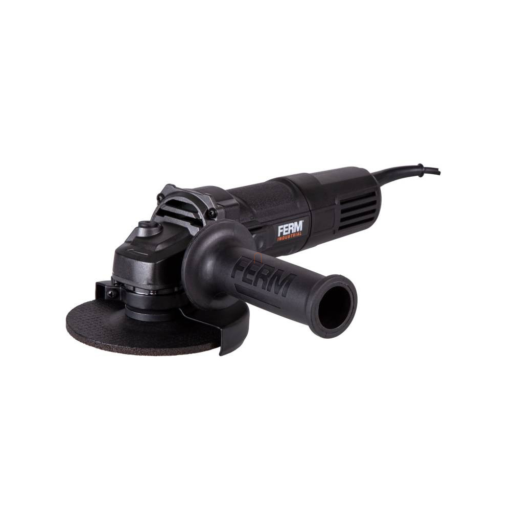 FERM Industrial ipari sarokcsiszoló 125mm, 850W, 3 méteres gumikábellel AGM1115P – Készlet erejéig!!!