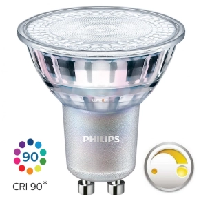   Philips szabályozható, melegfehér GU10 LED, 50 W izzó helyett
