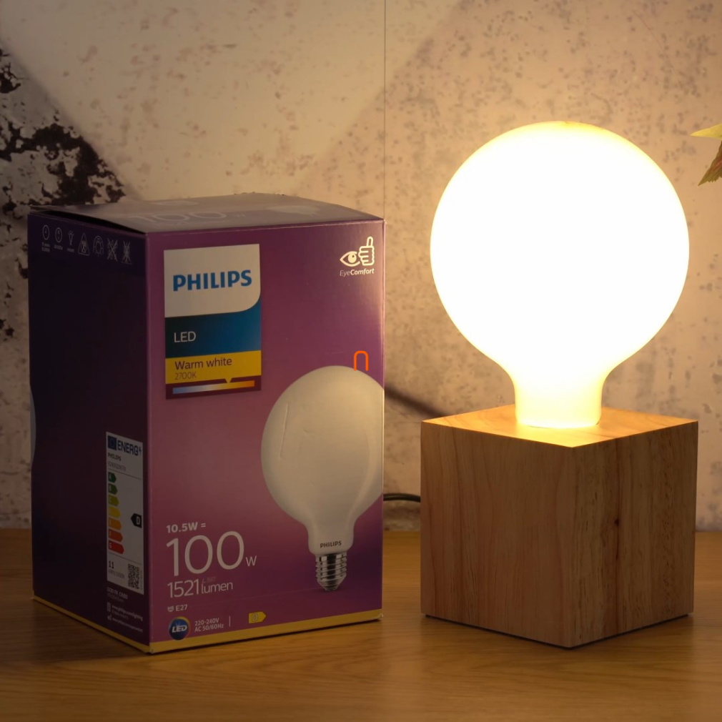 Philips E27 LED 10,5W 1521lm 2700K meleg fehér G120 - 100W izzó helyett