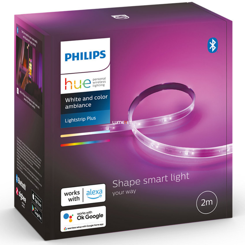Philips Hue LightStrip White and Color Ambiance beltéri LED-szalag alapkészlet 2m