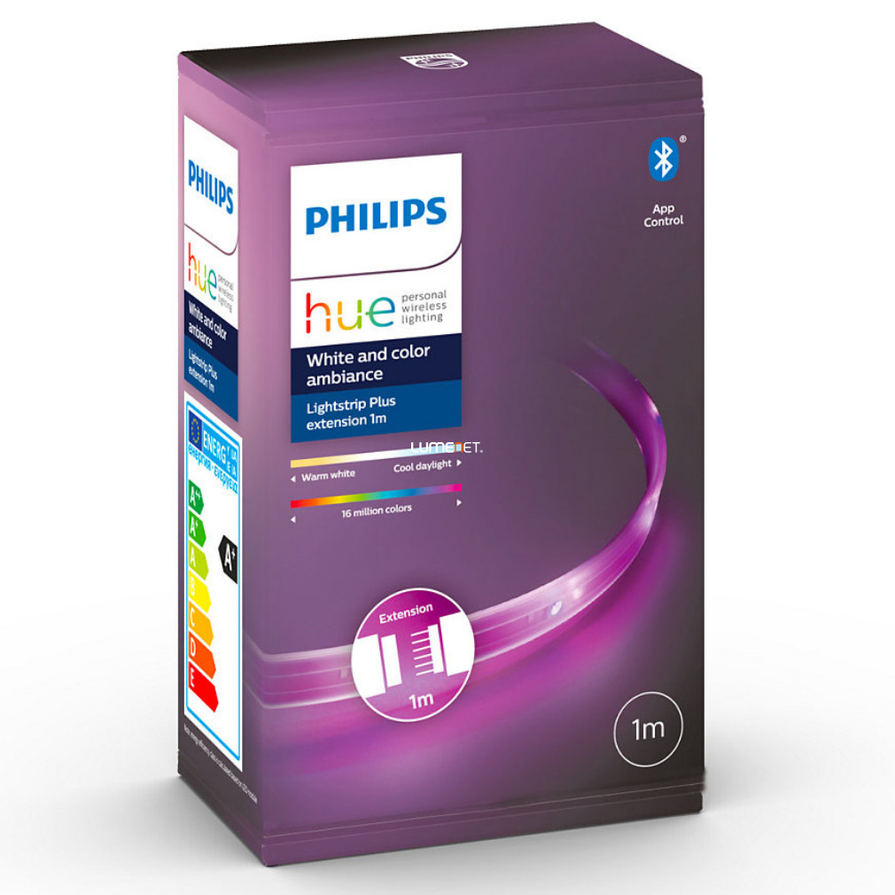 Philips Hue LightStrip White and Color Ambiance beltéri LED-szalag bővítő 1m