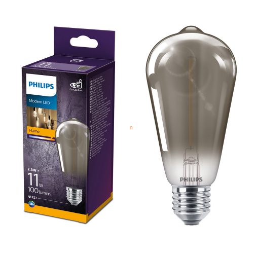 Philips E27 LED Edison 2,3W 100lm 1800K meleg fehér - 11W izzó helyett