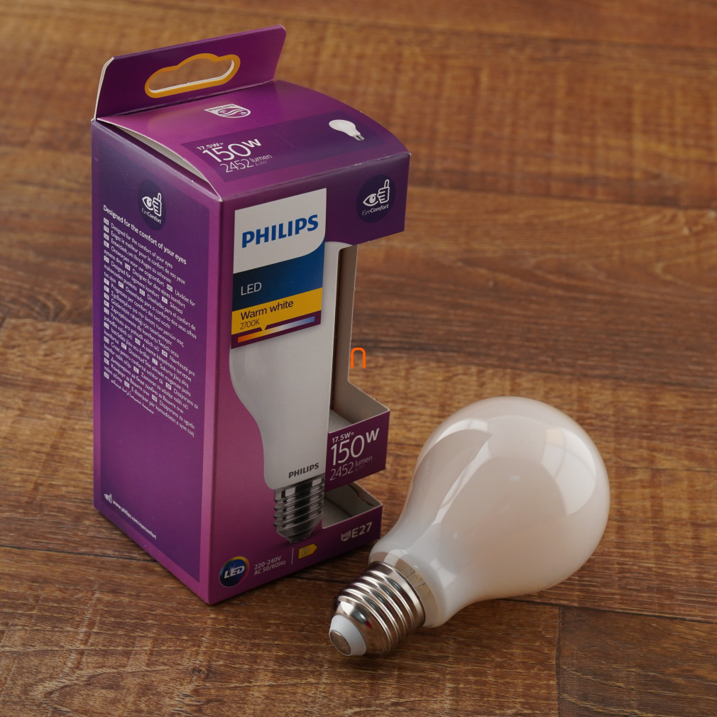 Philips E27 LED opál 17,5W 2452lm 2700K meleg fehér - 150W izzó helyett