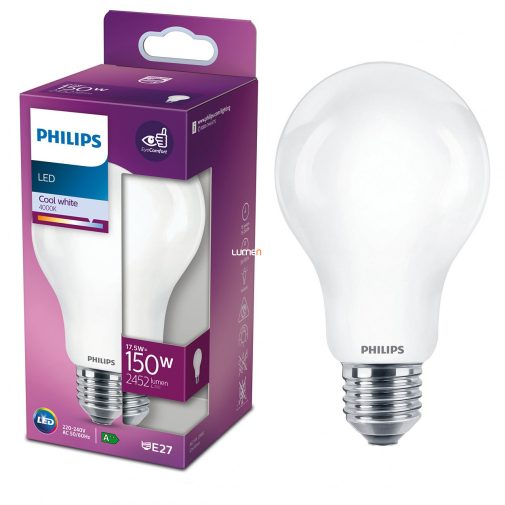 Philips E27 LED 17,5W 2452lm 4000K hideg fehér - 150W izzó helyett