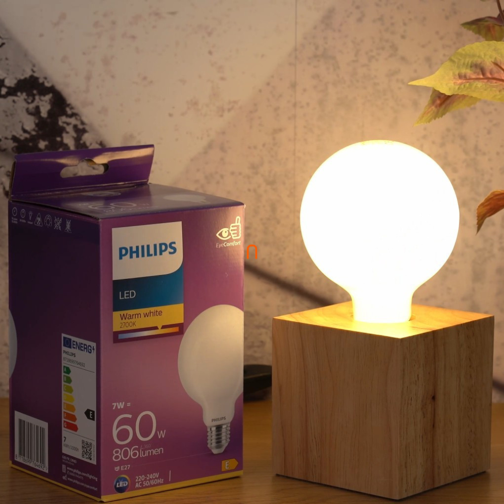 Philips E27 LED 7W 806lm 2700K meleg fehér G93 - 60W izzó helyett