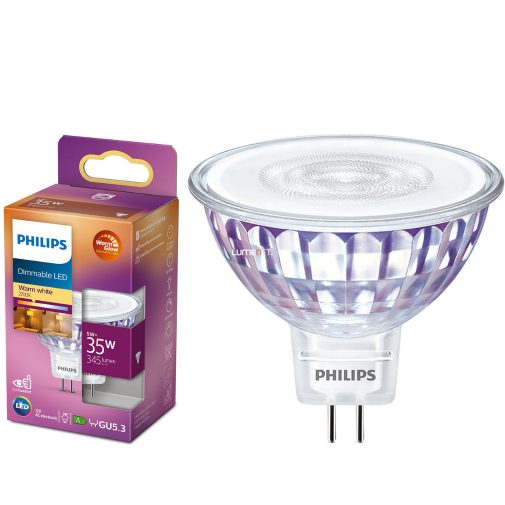 Philips GU5.3 LED 5W 345lm 2200-2700K DimTone 36° - 35W izzó helyett