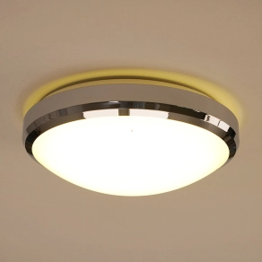   Philips fürdőszobai mennyezeti LED lámpa, 6W 600lm, melegfehér, 22cm, króm (Doris)