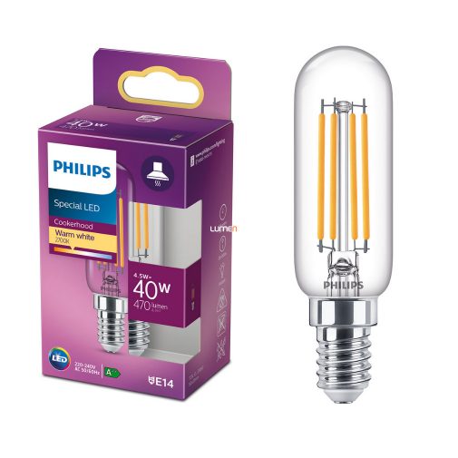 Philips E14 LED 4,5W 470lm 2700K meleg fehér - 40W izzó helyett