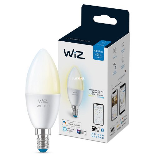 WiZ Wi-Fi C37 E14 LED 4,9W 470lm CRI90 2700-6500K