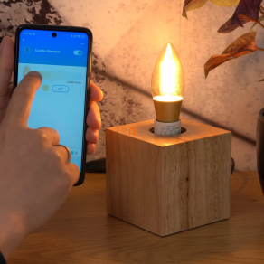   WiZ okos E14 LED gyertya 4.9 W, 370 lm, 2000-5000 K, szabályozható fehér-25 W izzó helyett, 220-240 V, applikációval vezérelhető, Wi-fi