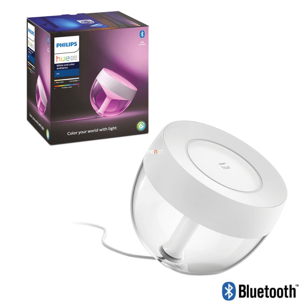 Philips Hue Iris Bluetooth asztali RGB LED lámpa fehér