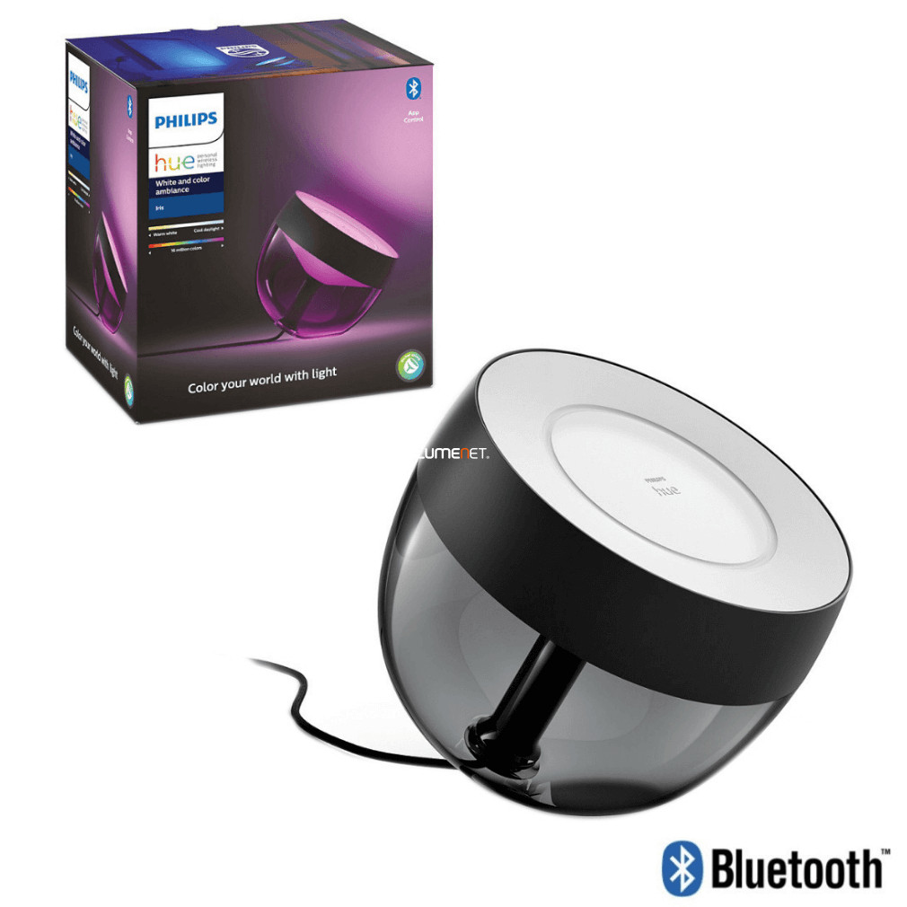 Philips Hue Iris Bluetooth asztali RGB LED lámpa fekete