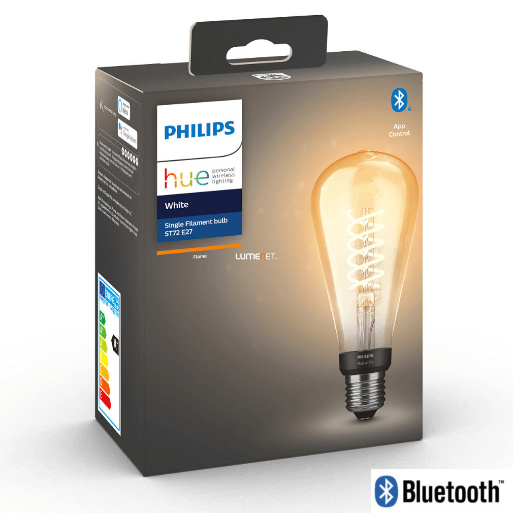 Philips Hue White Bluetooth 7W 2100K E27 filament LED fényforrás