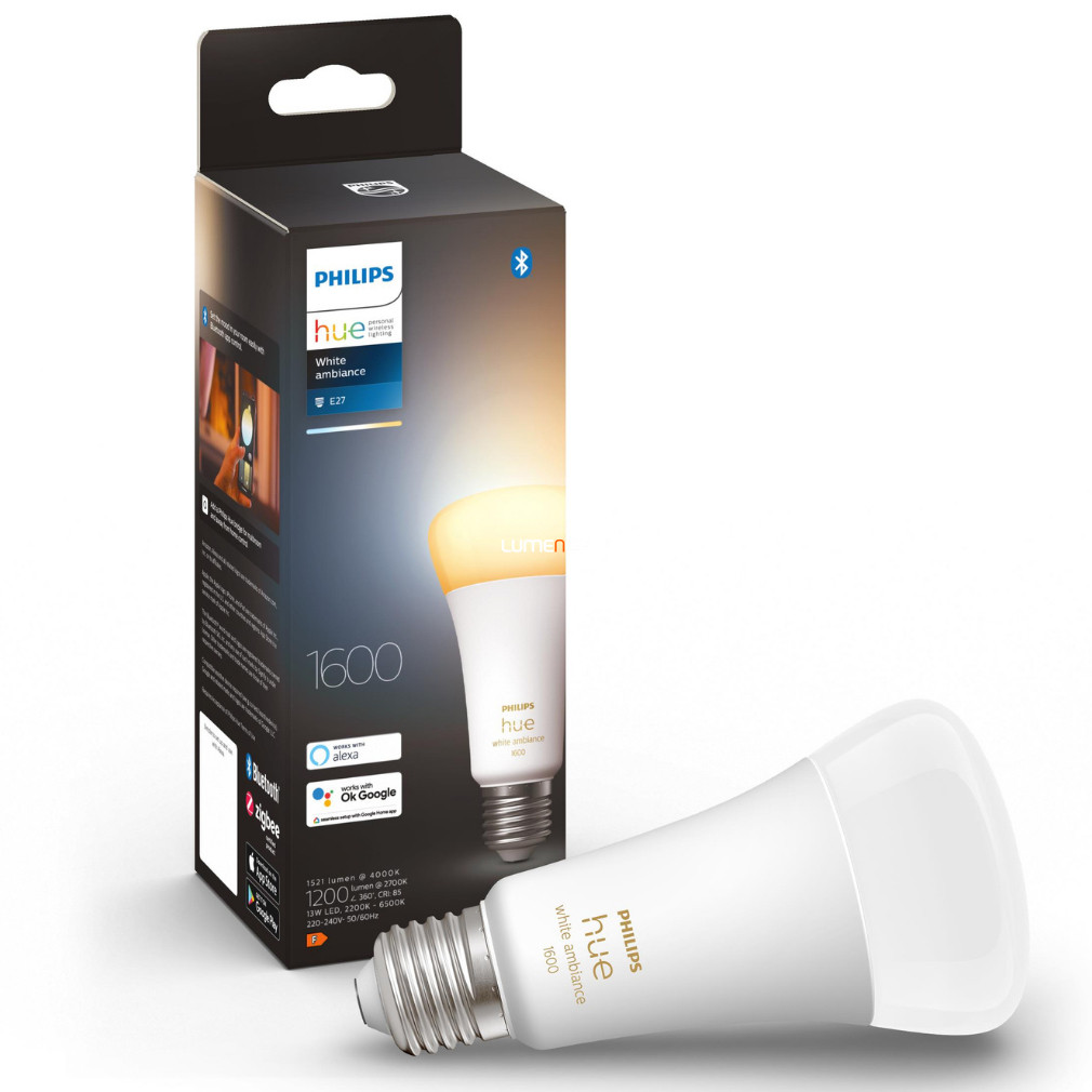 Philips Hue White Ambiance 13W E27 LED fényforrás