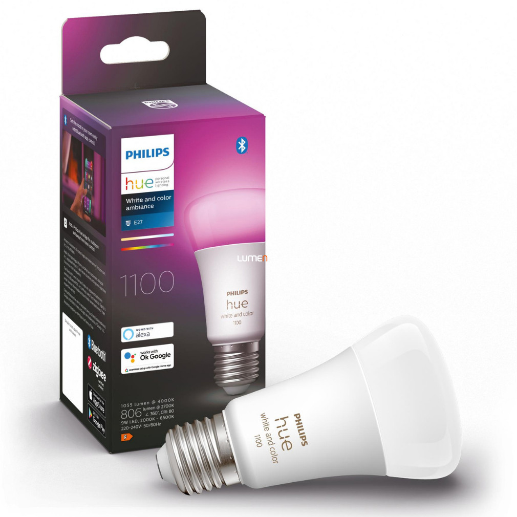 Philips Hue White and Color Ambiance 9W E27 LED fényforrás
