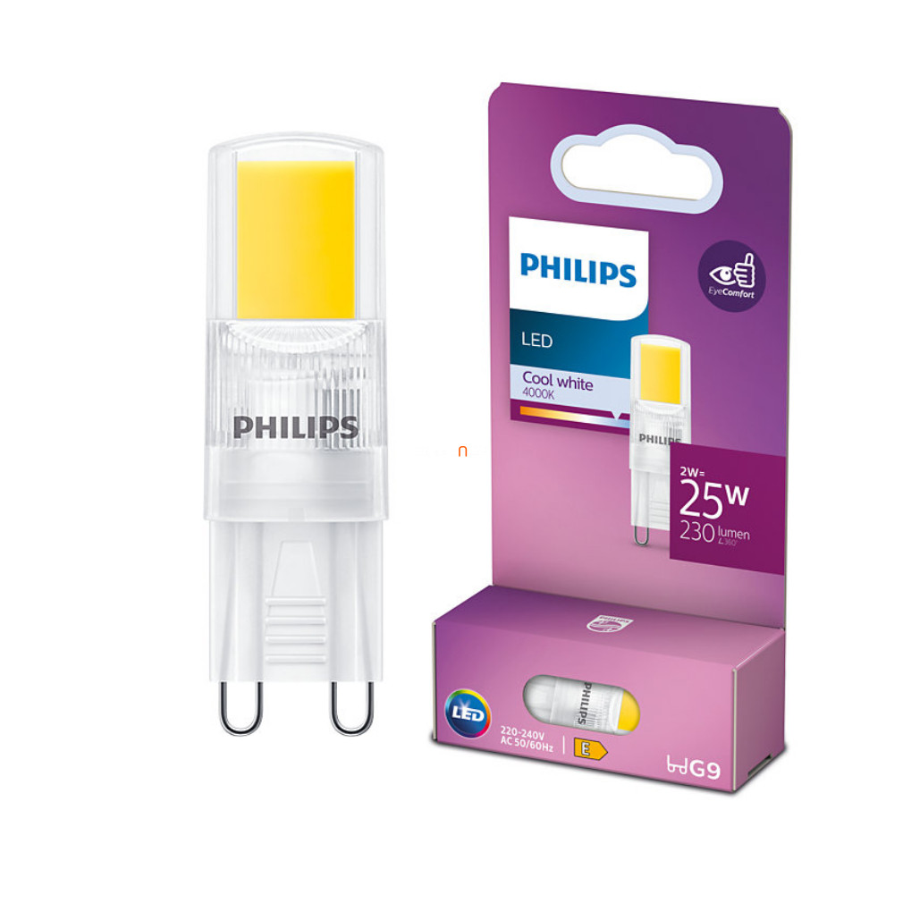 Philips G9 LED 2W 230lm 4000K hidegfehér 300° - 25W izzó helyett
