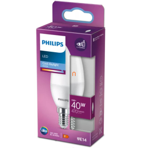  Philips E14 LED, 4.9 W, 470 lm, 6500 K, opál - 40 W izzó helyett