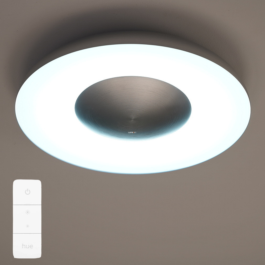 Philips Hue Still White Ambiance LED mennyezeti lámpa, ezüst + DIM Switch