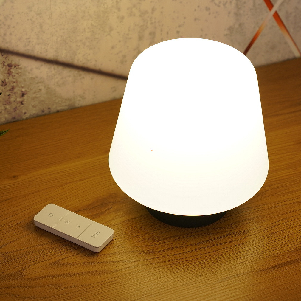 Philips Hue Wellness White Ambiance LED asztali lámpa, fekete + DIM Switch