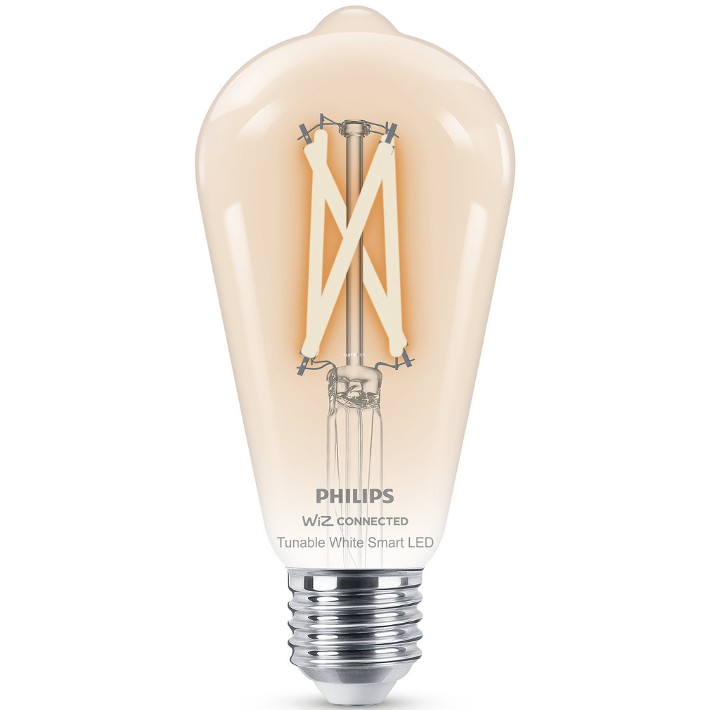 WiZ okos E27 LED, Edison forma, 2200-6500 K, 60W izzó helyett