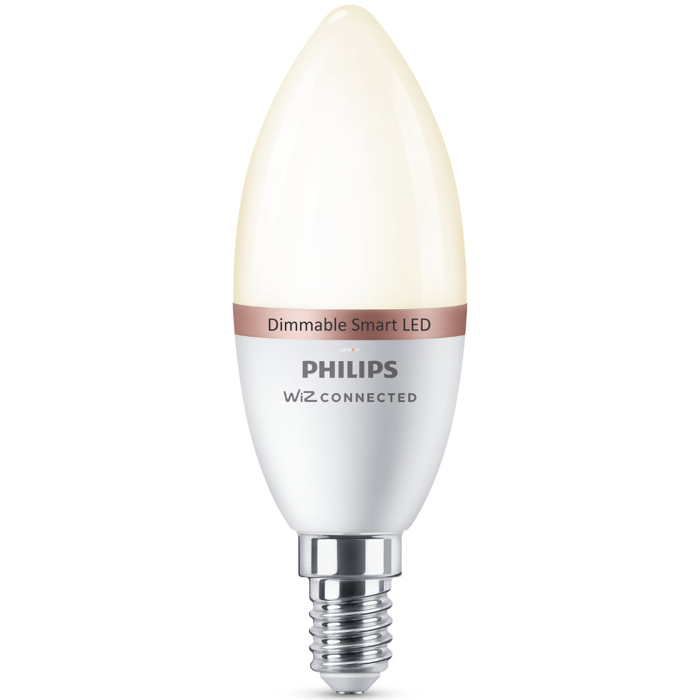 WiZ (Philips) szabályozható okos E14 LED, melegfehér, 40W izzó helyett