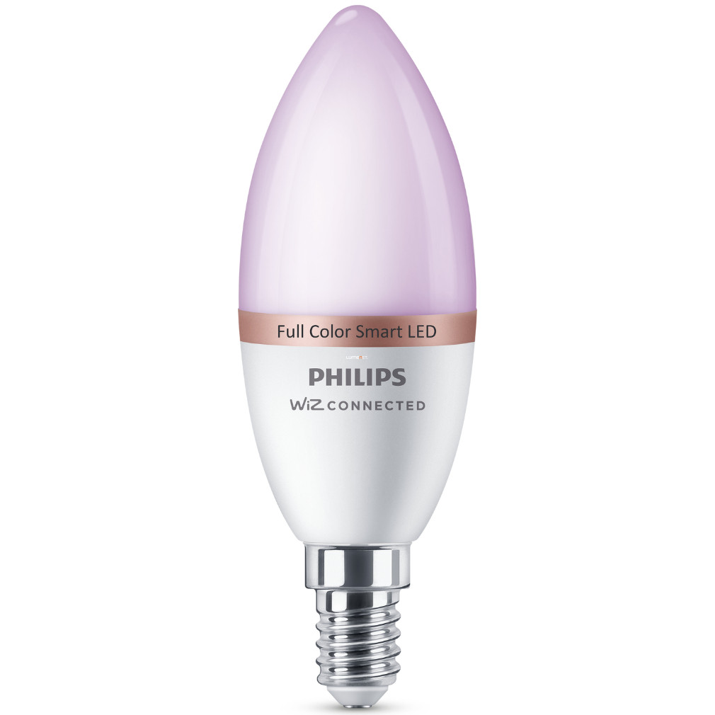 WiZ (Philips) okos E14 LED, 2200-6500 K, 40W izzó helyett (RGBW)