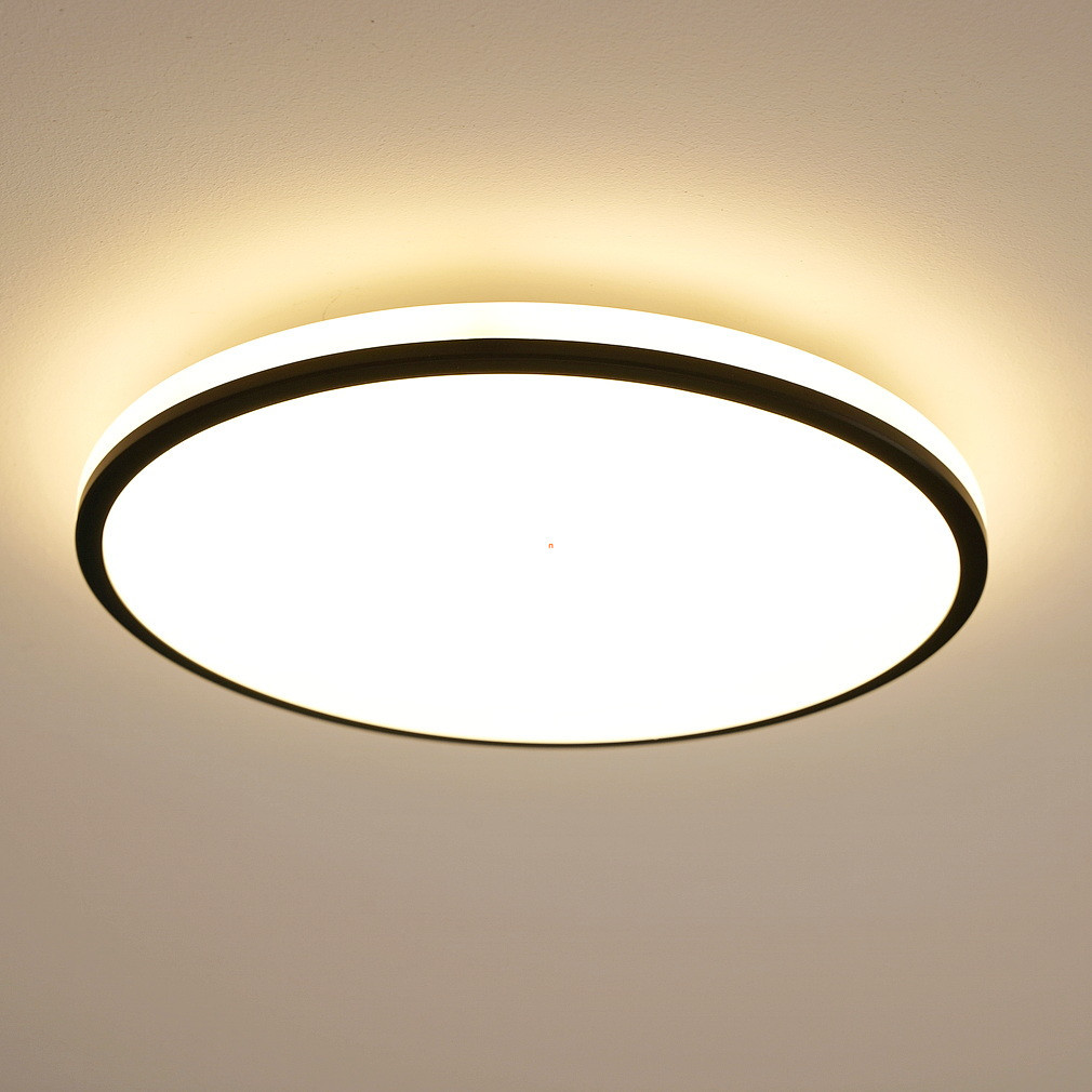 Philips kapcsolóval szabályozható mennyezeti LED lámpa, melegfehér, 18 W, fekete (Ozziet)