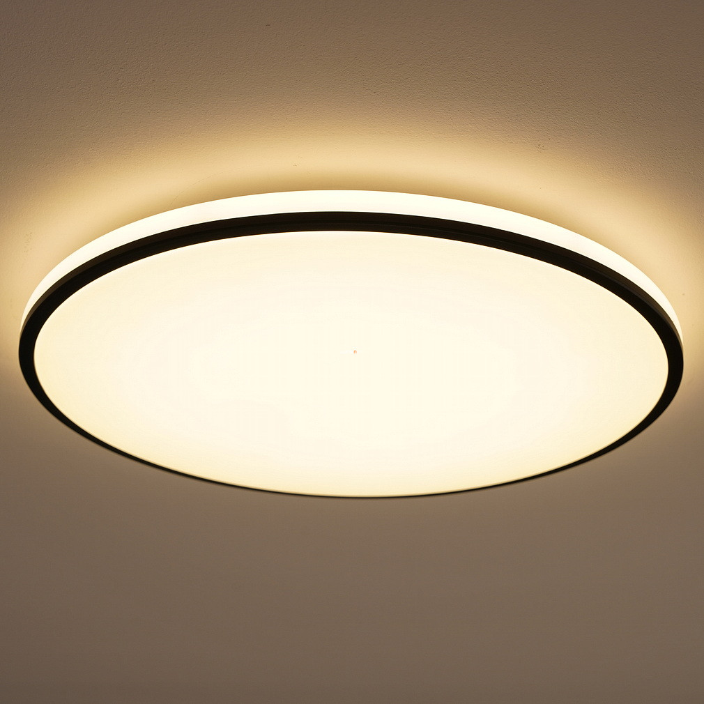 Philips kapcsolóval szabályozható mennyezeti LED lámpa, melegfehér, 22 W, fekete (Ozziet)