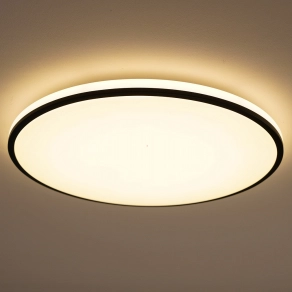   Philips kapcsolóval szabályozható mennyezeti LED lámpa, melegfehér, 22 W, fekete (Ozziet)