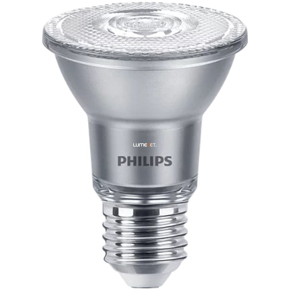 Philips PAR20 E27 LED, 6W, 540lm, 4000K, szabályozható, 40° - 50W izzó helyett, Master LEDspot Value