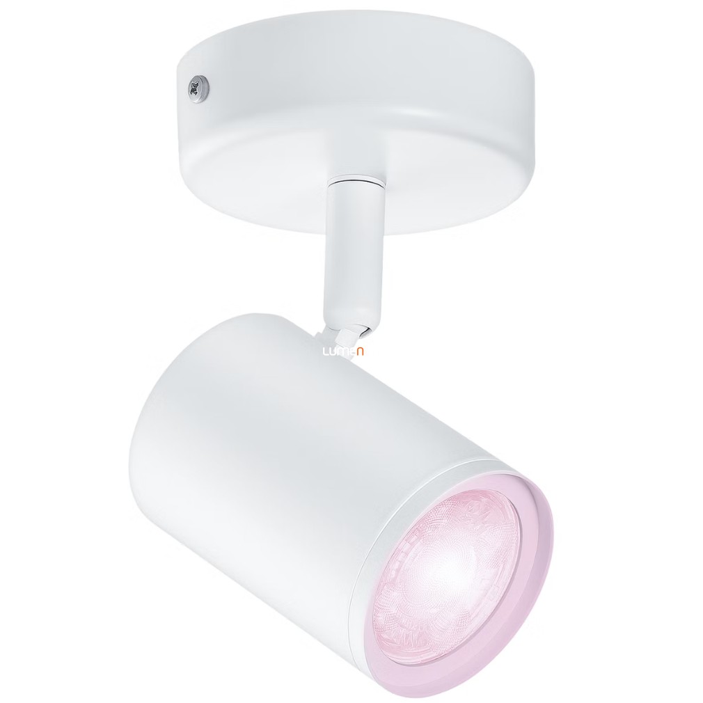 WiZ Imageo Wi-Fi/BT 1x5W 345lm 2200-6500K+RGB szabályozható LED spot lámpa, fehér