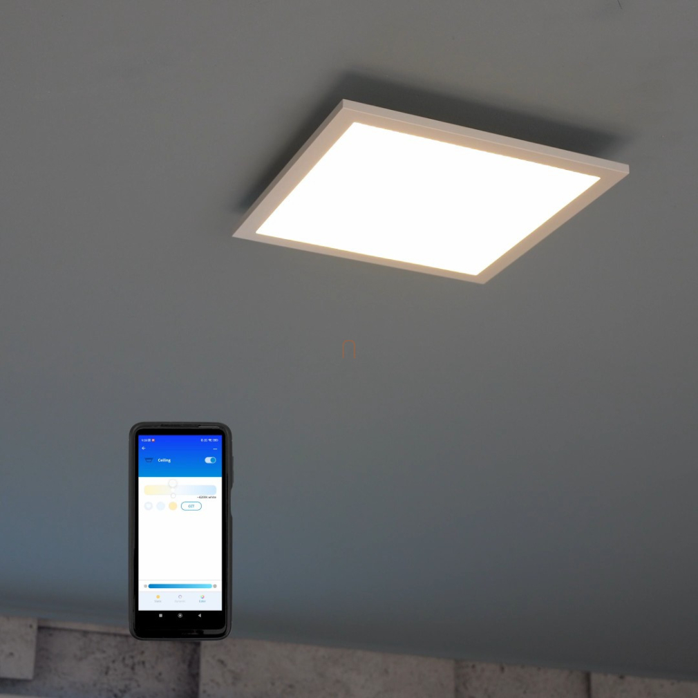 WiZ Ceiling Wi-Fi, Bluetooth SQ 12W 1000lm 2700-6500K mennyezeti LED panel, fehér