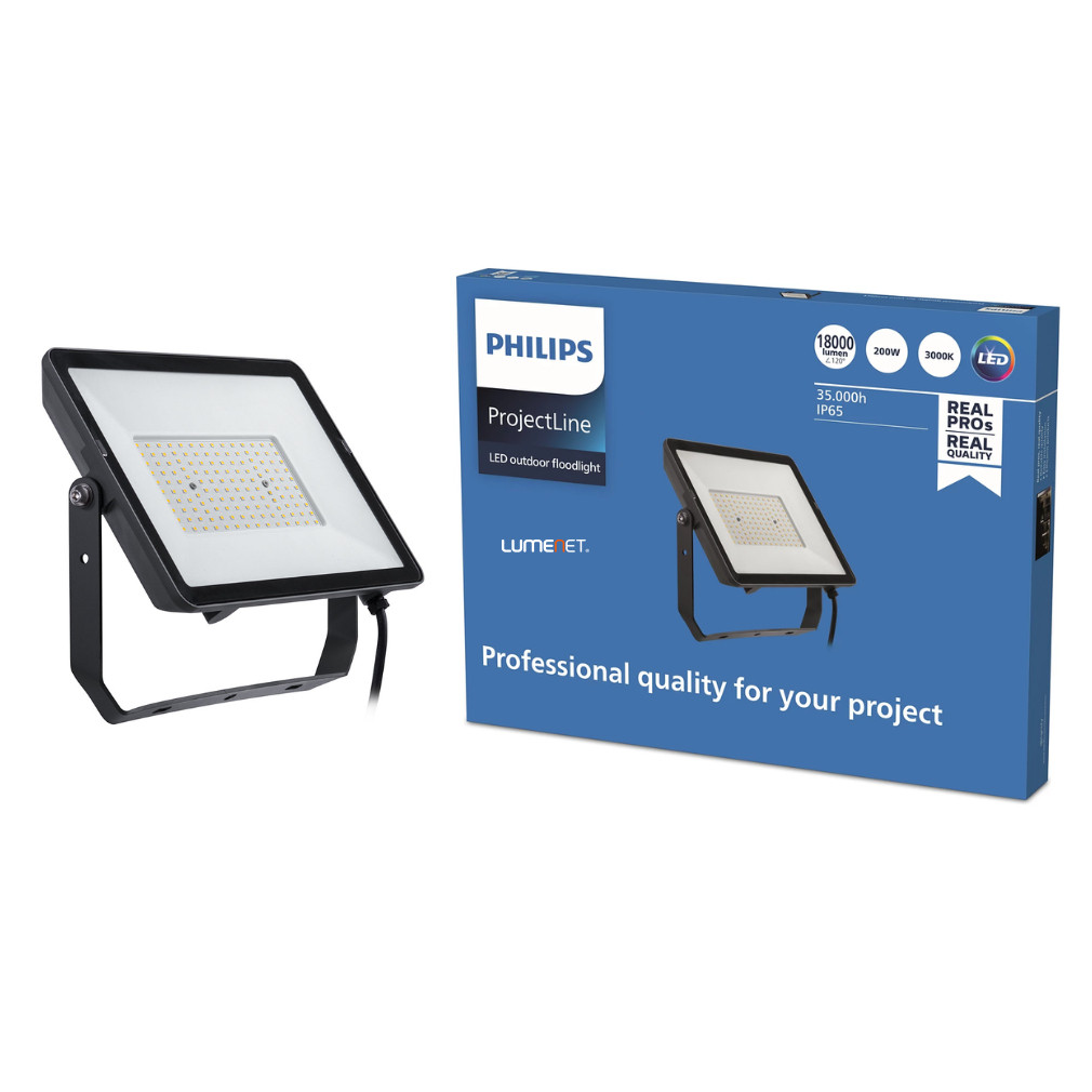 Philips LED reflektor 200W melegfehér 18000lm IP65 (ProjectLine Floodlight)