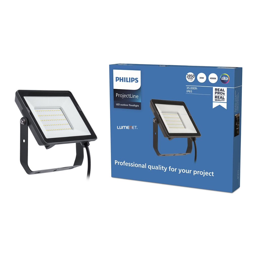 Philips LED reflektor 30W hidegfehér 2850lm IP65 (ProjectLine Floodlight)