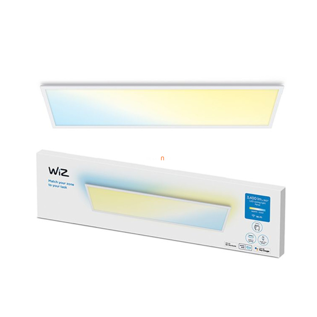 WiZ Ceiling RT 36W 3400lm 2700-6500K mennyezeti LED panel, fehér