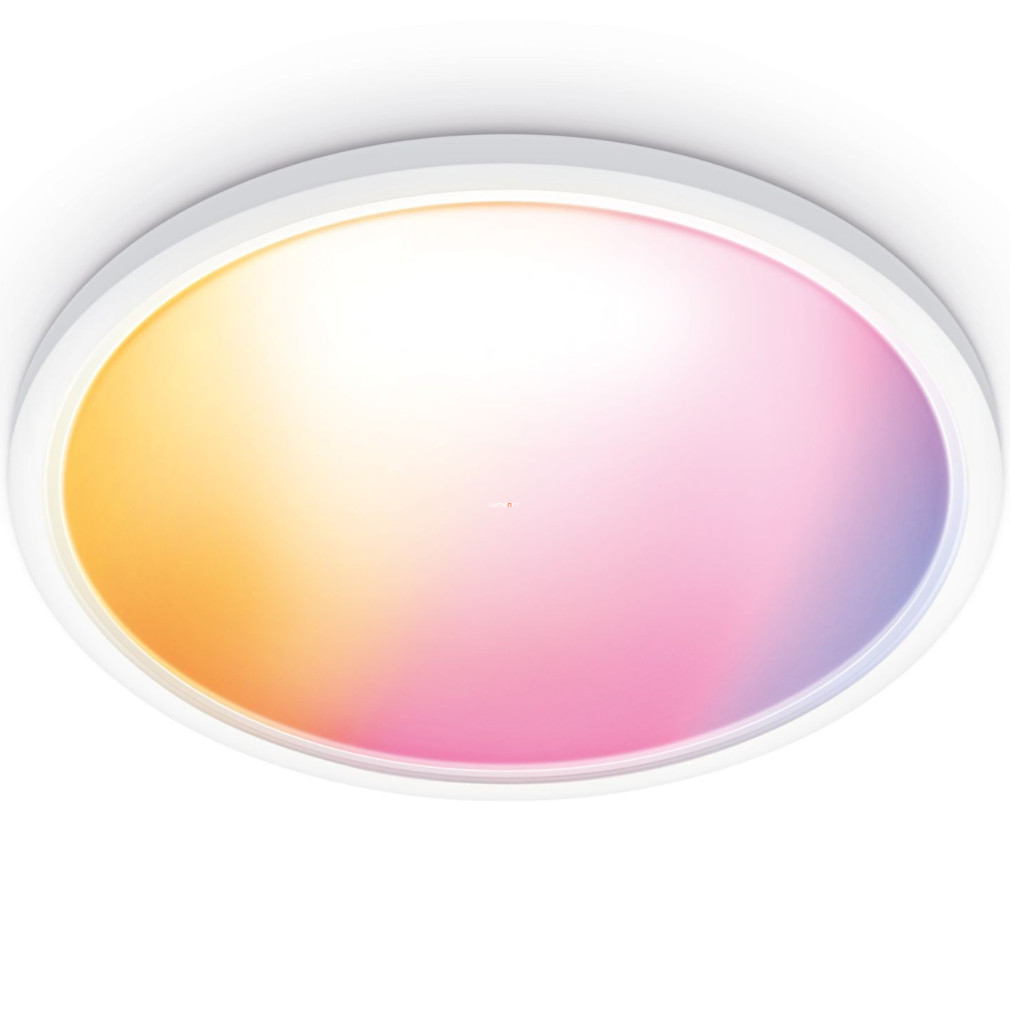 WiZ okos mennyezeti LED lámpa, 2200-6500 K, 22 W, fehér (SuperSlim RGBW)