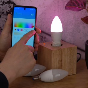   WiZ okos E14 LED, gyertya forma, 2200-6500 K, 40 W izzó helyett, 3 darabos (RGBW)