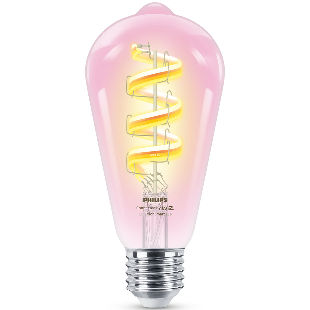 WiZ okos E27 LED, Edison forma, 2200-6500 K (RGBW)