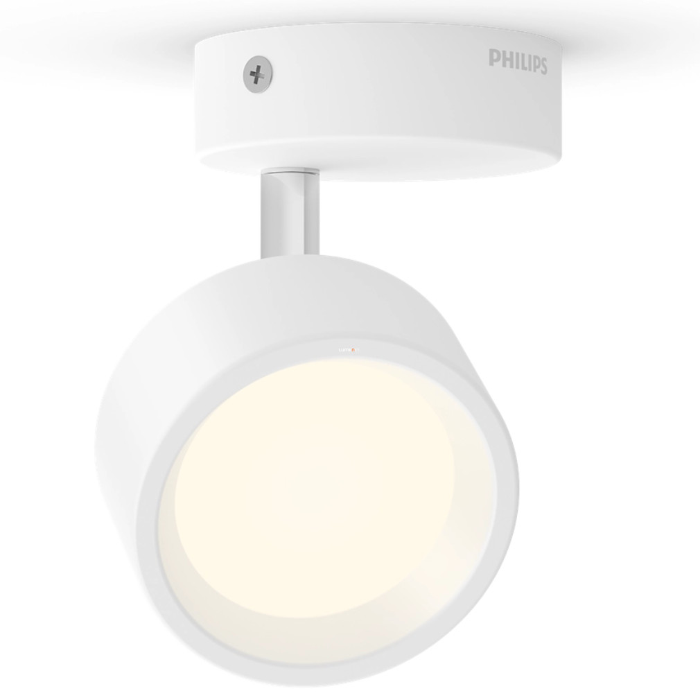 Philips karos LED spotlámpa, melegfehér, 5,5 W, fehér színben (Brecia Spot)