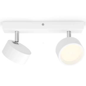   Philips karos LED spot lámpa, melegfehér, 2x5,5 W, fehér színben (Brecia Spot)