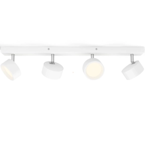   Philips karos LED spot lámpa, melegfehér, 4x5,5 W, fehér színben (Brecia Spot)