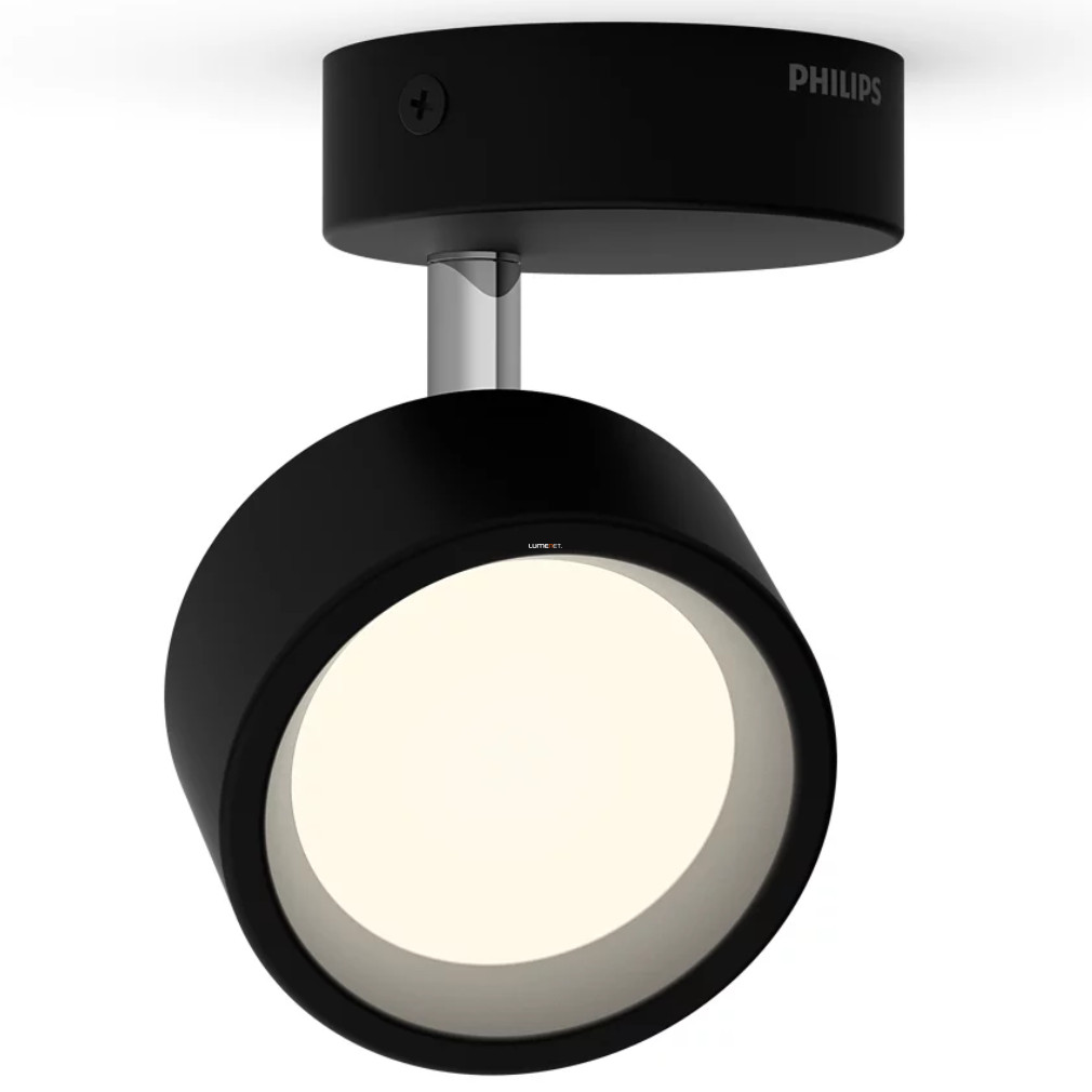 Philips karos LED spot lámpa, melegfehér, 5,5 W, fekete színben (Brecia Spot)