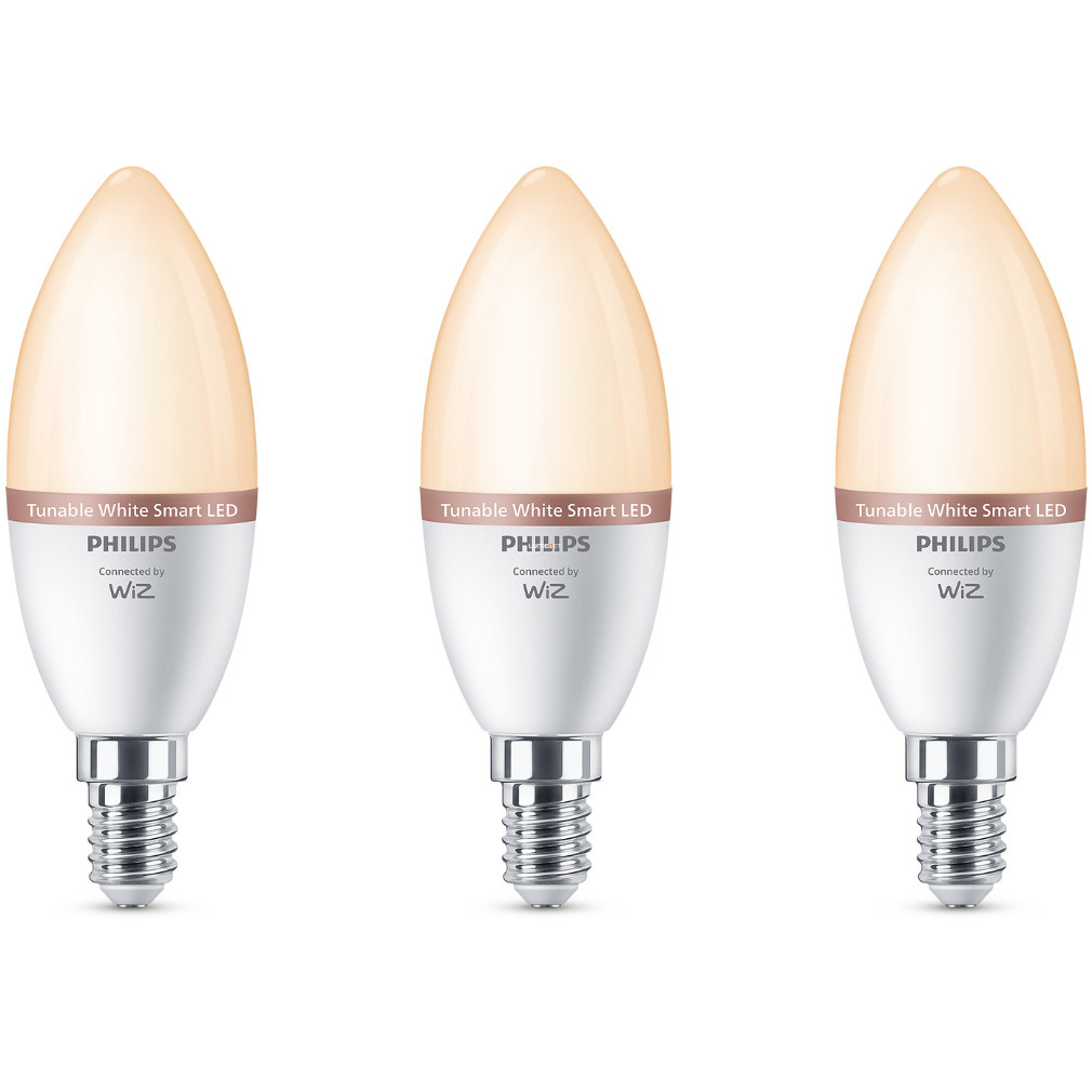 WiZ (Philips) okos E14 LED, 2200-6500 K, 40W izzó helyett, 3 darabos