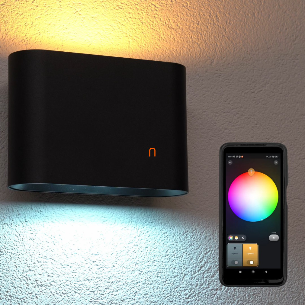 Philips Hue Dymera White and Color Ambiance kültéri fali LED lámpa, le/fel világító