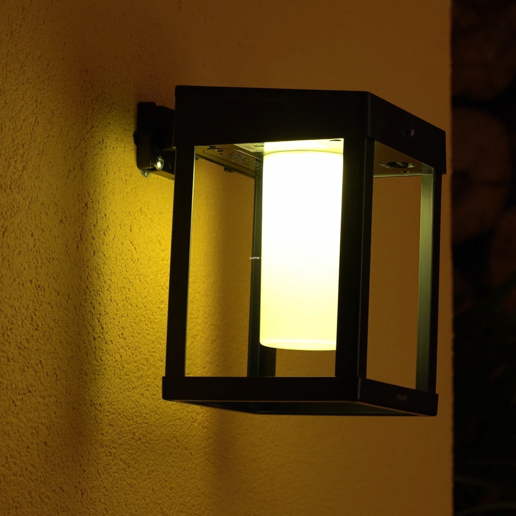 Philips napelemes fali LED lámpás modern stílusban, mozgásérzékelős (Camill)
