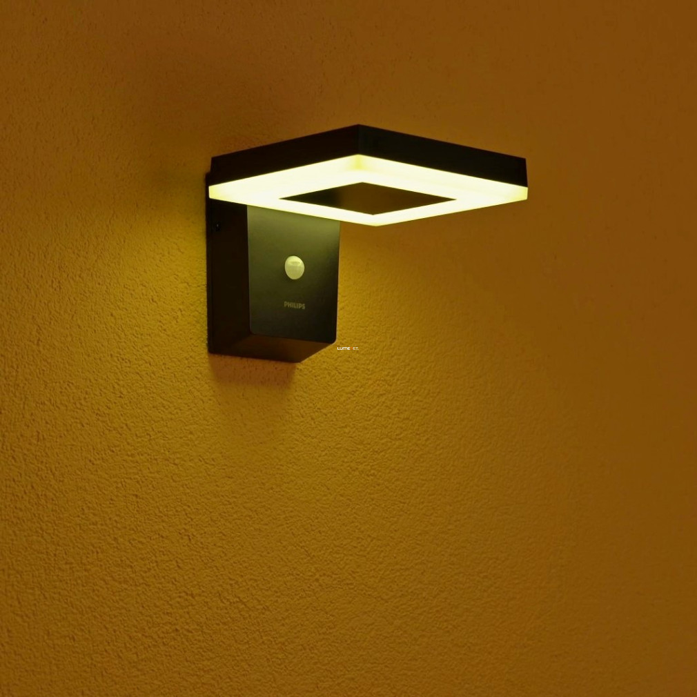 Philips ultrahatékony fali LED lámpa mozgásérzékelővel, napelemes (Zonal)