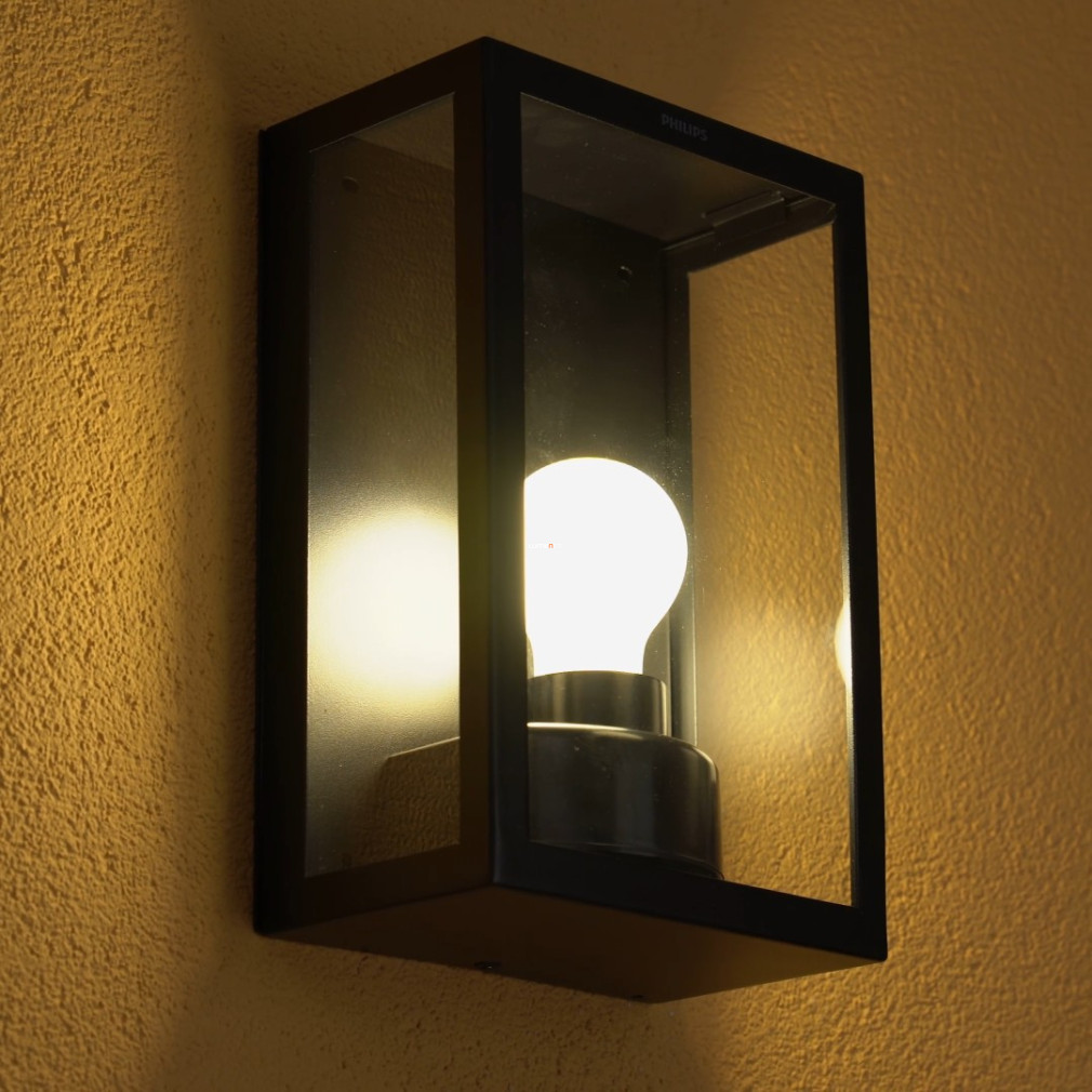 Philips kültéri fali lámpa, 26 cm, üveg (Alzor)